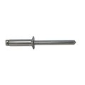 Irwin Blind Rivet, Countersunk Head, 0.1875 in Dia., 0.565 in L, Aluminum Body, 1000 PK PAAK606